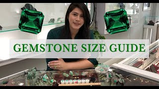 Reference guide for gemstone carat sizes [upl. by Aduh]