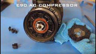 BMW E90 N54 AC Compressor DIY [upl. by Manella225]