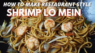 Shrimp Lo Mein Chinese Takeout Recipe  Wally Cooks Everything [upl. by Anaib]