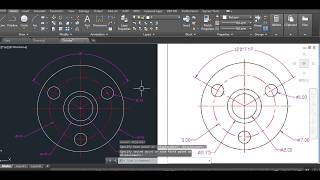 Autocad Drawing Plate  Circular Spacer 2017 09 20 10 48 09 Basic Autocad Drawing [upl. by Iel]