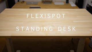 【DIY】FLEXISPOTとカインズで買った天板でSTANDING DESKを作成 [upl. by Warila]