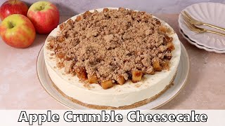 Apple Crumble Cheesecake Recipe [upl. by Yddet]