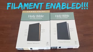 NLT Thinline Reference Bible Filament Enabled Large and Standard Print by Tyndale [upl. by Kendra]