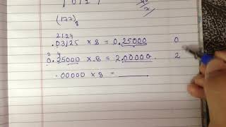 Decimal to Octal conversion [upl. by Templeton]