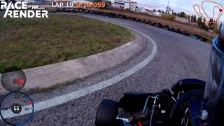 Lisboa Kart kartodromo de odivelas03112018 Full lap telemetry [upl. by Bradly]