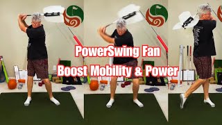 PowerSwing Fan Training Aid Boost Your Mobility and Power for Better Golf Performance [upl. by Ayanej]