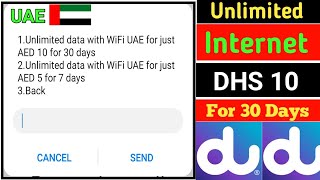 How can I get unlimited data on DU  Du Unlimited Internet For AED 10  For 30 Days  Du Special [upl. by Ellerehc]