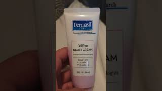 dermasil oil free night cream [upl. by Airtemak]