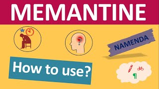 Memantine HCl Namenda for Alzheimers disease  Mechanism side effects precautions [upl. by Htebezile]