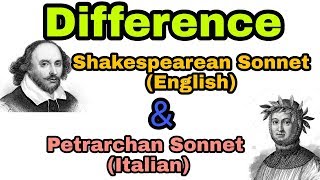 Difference between Shakespearean ENGLISH and Petrarchan ITALIAN sonnet  In Hindi  for Ltgrade [upl. by Grimonia691]