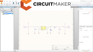 Circuitmaker Tutorial  Schematic [upl. by Fernandina]