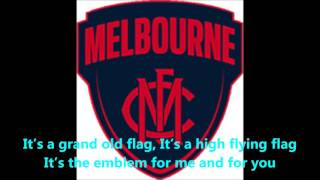 Melbourne Demons theme song Lyrics AFL SingALong [upl. by Hooge]