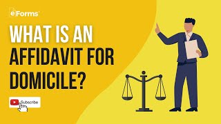 What is an Affidavit of Domicile [upl. by Lodhia]