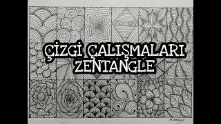 Çizgi ÇalışmalarıZentangleDoku Çalışması [upl. by Amil423]