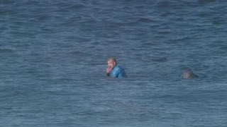 Surfer Mick Fannings close encounter with shark [upl. by Alesandrini278]