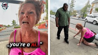 Racist Karen Gets KNOCKED OUT COLD After this INSTANT KARMA 13 [upl. by Lettie]