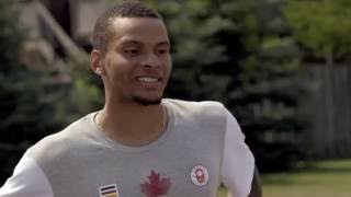 Andre De Grasse wins gold in 200m sprint [upl. by Dnomsaj]