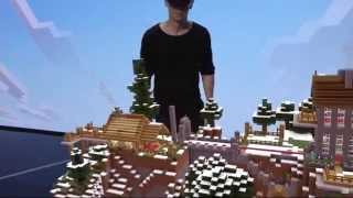 Attempt Playing Minecraft on HoloLens over Remote Desktop w Windows 10 PC [upl. by Schonfeld]