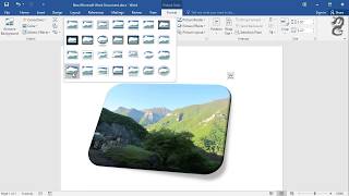 Apply Bevel Perspective to image in Word [upl. by Trudie]