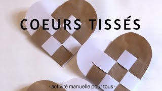 DIY coeur tissé en papier [upl. by Virnelli]