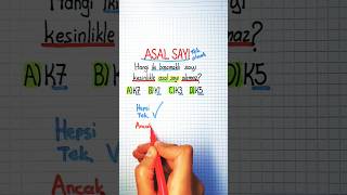 6SINIF🟢Hangisi ASAL SAYI Değil❓️🟢Kendisi ve 1️⃣ Hariç Hiçbir Sayıya Bölünmezler➡️ asalsayılar✅️✅️ [upl. by Acimad829]