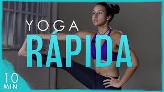 Yoga RÁPIDAYoga para FLEXIBILIDADE ABDÔMEN e EQUILÍBRIO  Yoga em 10 minutos  Fernanda Yoga [upl. by Simonne]