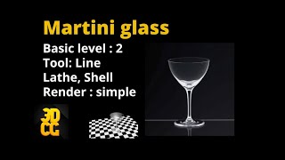 Create 3D Martini Glass [upl. by Dwyer]