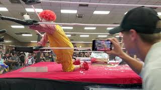 rackaracka racka Ronaldvs Jimmy Lloyd death match horror slam wrestling [upl. by Ahsiei]