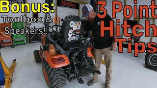 Install 3 Point Hitch on BX25  Pt4 of Preparing for Winter [upl. by Eulalee]