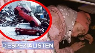 Saskia im Auto eingeklemmt Auto fällt vom Kran auf Auto  Oliver Dreier  Die Spezialisten  SAT1 [upl. by Doris]