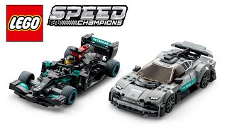 LEGO Speed Champions  MercedesAMG F1 W12 E Performance amp Project One 76909  Speed build [upl. by Nathanial]