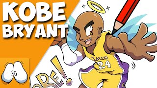 How To Draw Kobe Bryant Basketball LEGEND [upl. by Namzed]