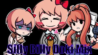 FNF SILLY BILLY BUT SAYORI AND MONIKA SING IT Playable [upl. by Nilknarf585]