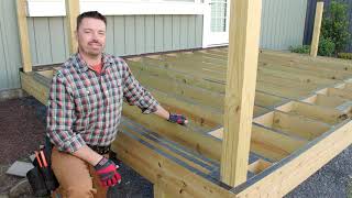 How to Build a 12x16 ft Deck with Trex amp Home Depot Part 1  DIY Decking [upl. by Cohen29]