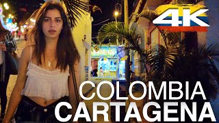 Colombia Cartagena 4K Walk at Night 🇨🇴 [upl. by Hootman634]