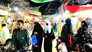 Jhelum 🇵🇰 Pakistan Eid Shopping Full HD Video  Jhelum City Amazing Walking Tour 2024 [upl. by Gnov]