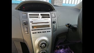 Toyota Yaris 2005 to 2015 how to remove factory radio amp fit double din radio [upl. by Etirugram529]