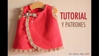 DIY Costura vestido de bebé patrones gratis [upl. by Dualc]