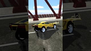 Corvette C7 Car Crashing 16  Mega Car Crash Simulator  shorts gaming mysterxgaming [upl. by Elynad464]