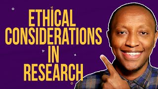 Ethical Considerations in Research with examples [upl. by Rorie650]