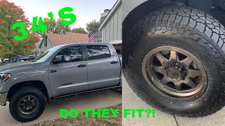 34’s are better than 35’s New tires for the Tundra Plus how I made them fit [upl. by Nylrebma]