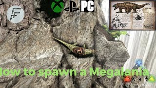 Ark Survival Evolved How to spawn a Megalania [upl. by Alwyn990]