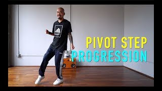 House Dance Tutorial  Pivot Step Progression Watch Till The End [upl. by Arammat]