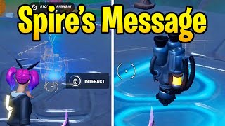 Play the Spires Message at a guardian outpost  Fortnite The Spire Quests Guide [upl. by Otnas594]