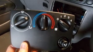 Ford Fiesta Heater Control Unit Removal [upl. by Xavler]