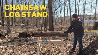 Making a Chainsaw Log Stand [upl. by Tori181]