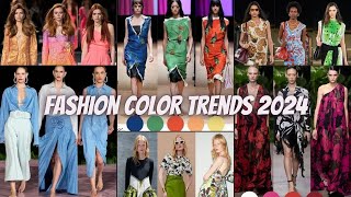 Fashion Color Trends 2024  SpringSummer 2024 Fashion Color Trends  Color Trends of 2024 [upl. by Lundt]