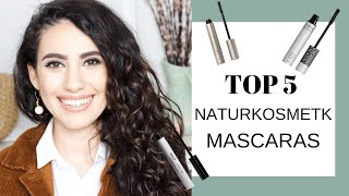 TOP 5 NATURKOSMETIK MASCARAS I talisaminoush naturkosmetik [upl. by Ahsahs]