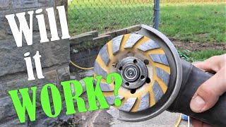 Grinding Concrete with a 7 Grinder Wheel [upl. by Netsirhc836]