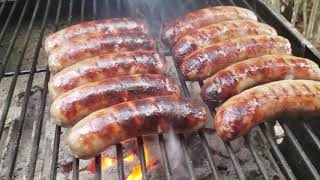 How to Grill Brats Bratwurst on Charcoal [upl. by Nedearb]